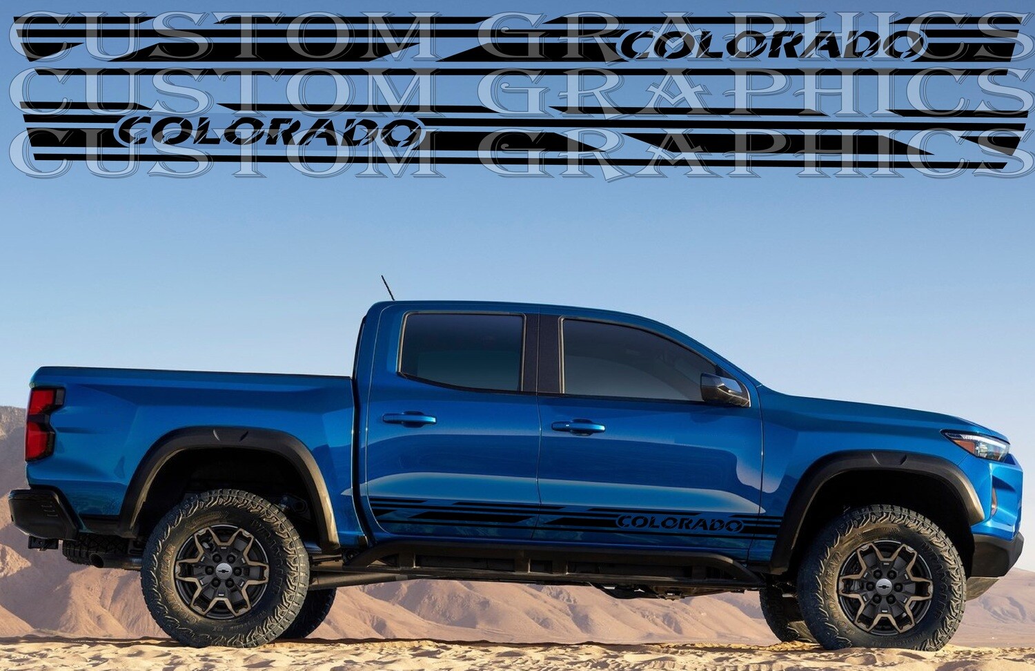 Sport Side door sticker racing design Compatible with Colorado ZR2