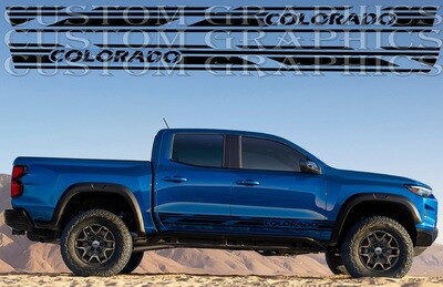 Sport Side door sticker racing design Compatible with Colorado ZR2