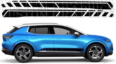 Side Door Stripe Custom kit Stickers Set Kit Compatible with Equinox EV 2024