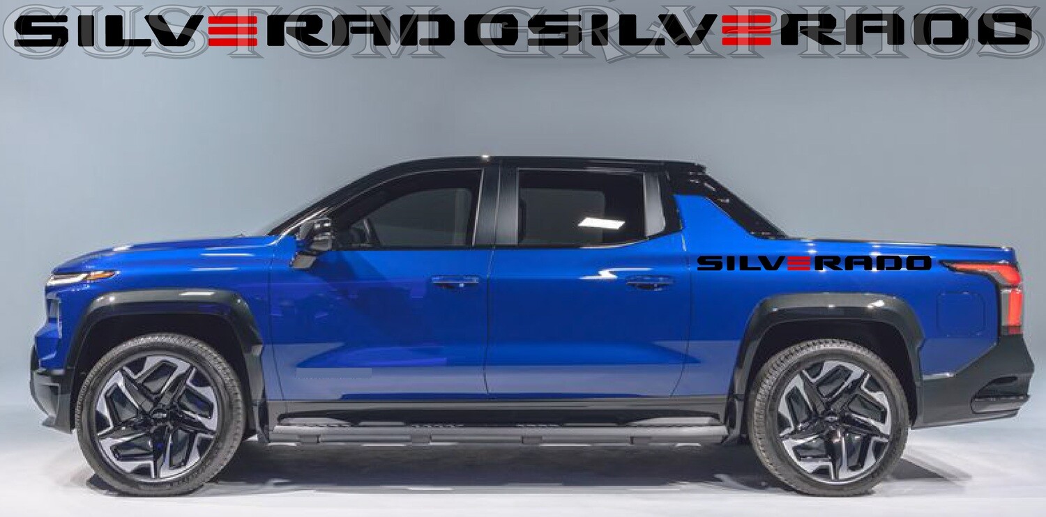 Revamp Your Ride with Vinyl Auto Decals Compatible with silverado ev rst