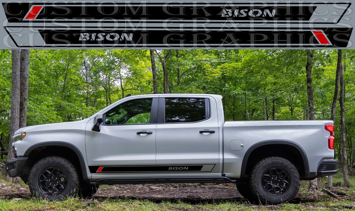 Express Your Style with Car Decals Compatible with Silverado ZR2 Bison 2023