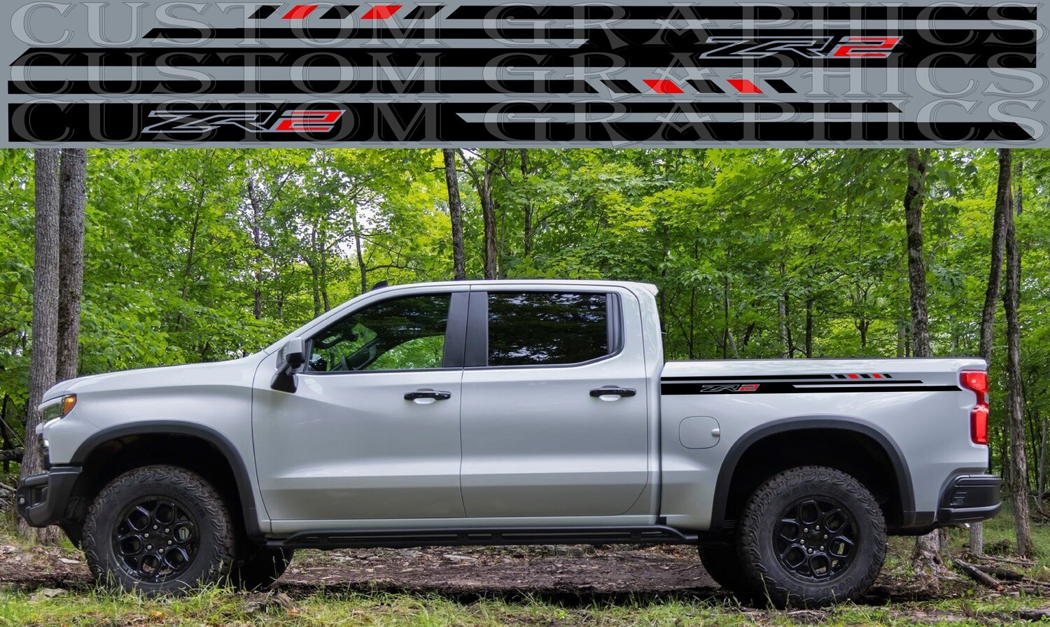 Adorn Your Auto: Vinyl Decals for Sale Compatible with Silverado ZR2 Bison 2023
