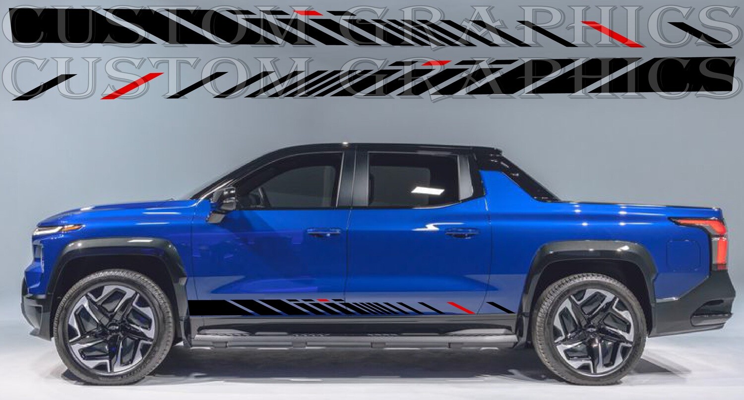 Hit the Road in Style: Vinyl Stickers for Cars Decals Compatible with silverado ev rst