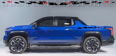 Side door vinyl decal sticker Compatible with silverado ev rst