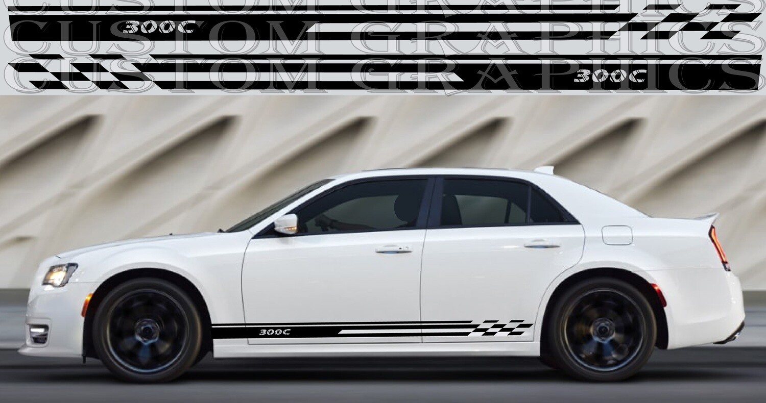 Custom Auto Vinyl Graphics Compatible with 300C