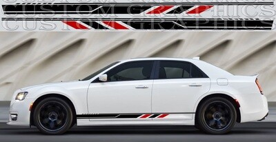 Sport Side door sticker racing design Compatible with 300C