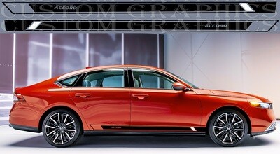 2x body decals side stripe sticker Compatible with accord hybrid 2023