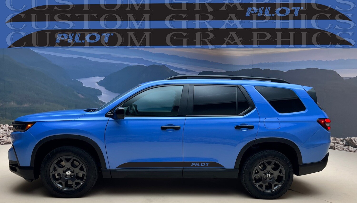 Sport Side door sticker racing design Compatible with Honda Pilot 2023