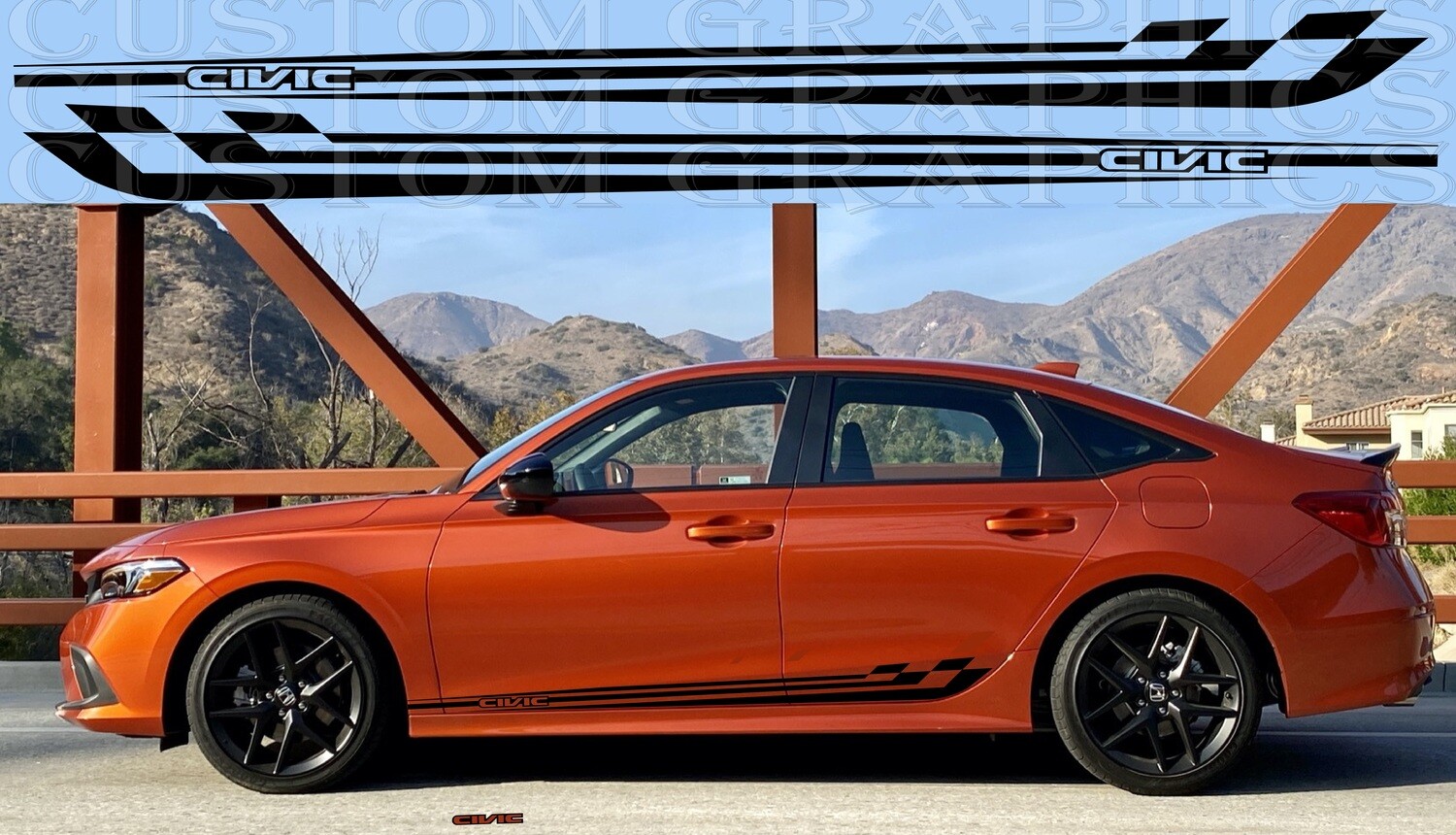 Revamp Your Ride with Vinyl Auto Decals Compatible with Civic Si 2023