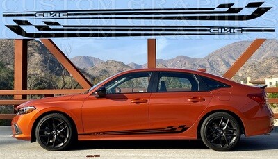 Revamp Your Ride with Vinyl Auto Decals Compatible with Civic Si 2023