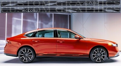 Side door vinyl decal sticker Compatible with accord hybrid 2023