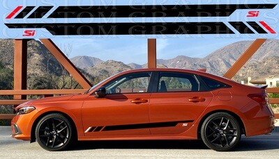 Custom Auto Vinyl Graphics Compatible with Civic Si 2023