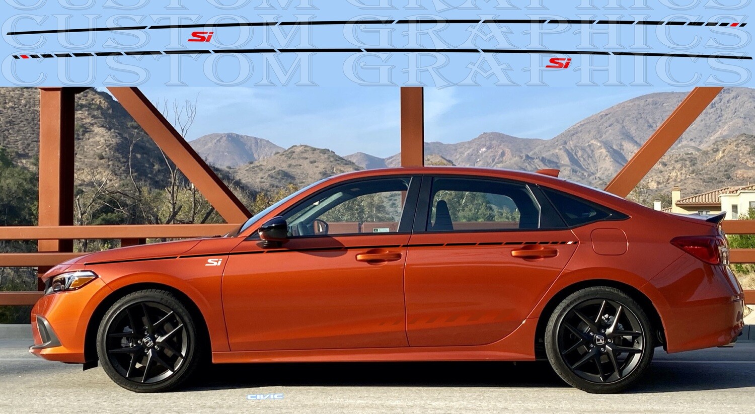 Car Stickers Galore Compatible with Civic Si 2023