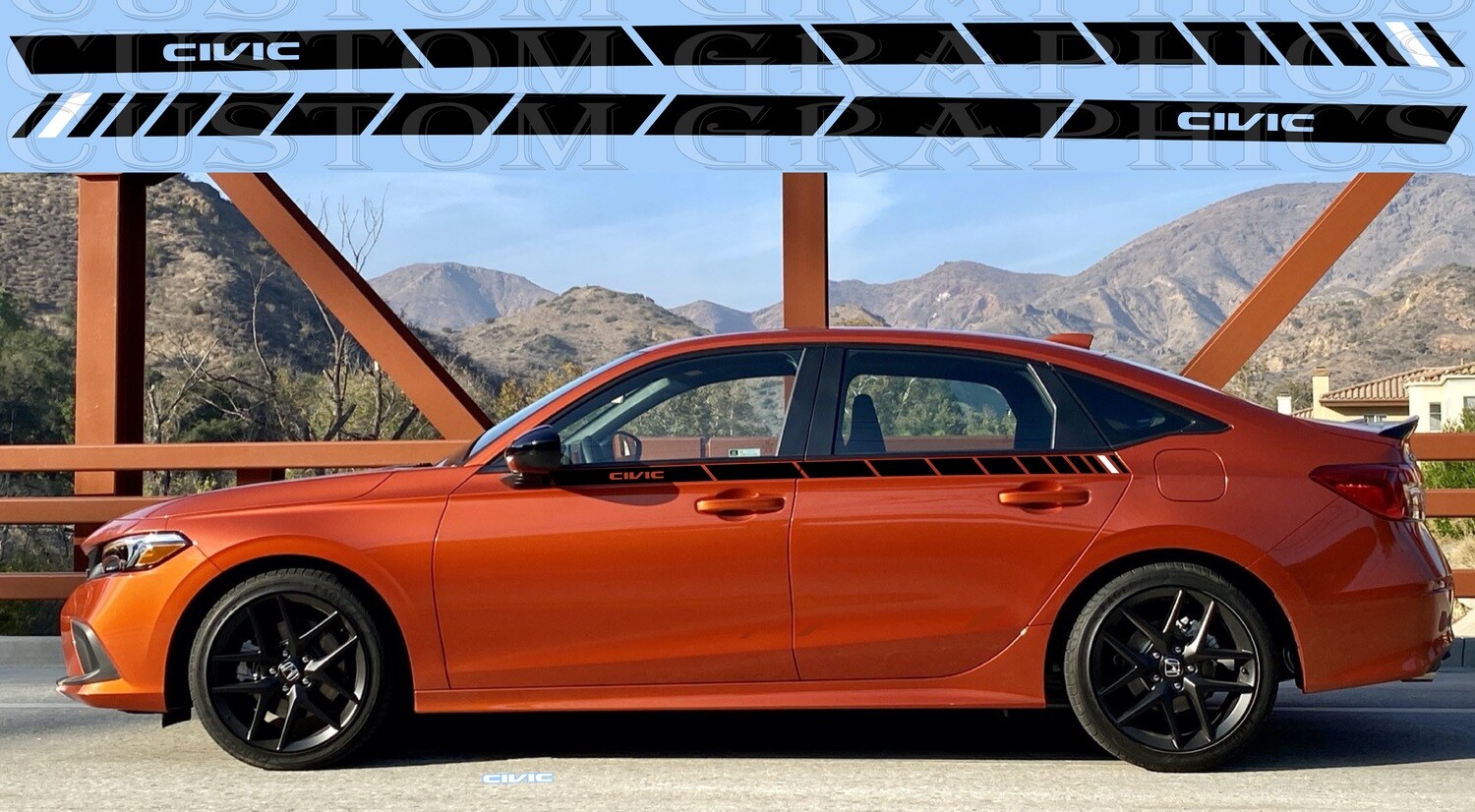 Express Your Style with Car Decals Compatible with Civic Si 2023