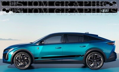 2x body decals side stripe sticker Compatible with 408 2022