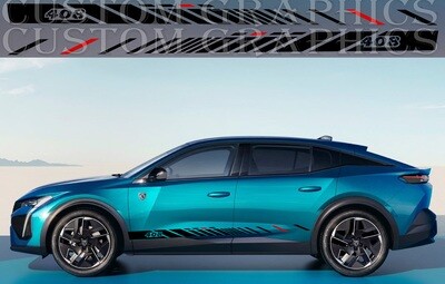 Car decals Compatible with Peugeot 408 2022