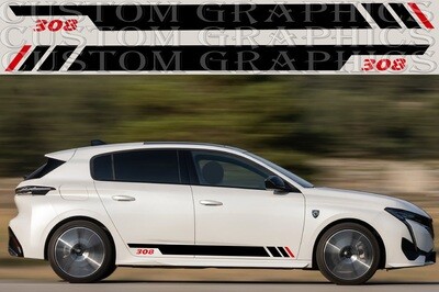 Side Door Stripe Custom kit Stickers Set Kit Compatible with 308 SW 2022