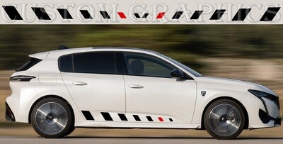 Decal Graphic Sticker Door Sport Stripe Kit Compatible with 308 SW 2022