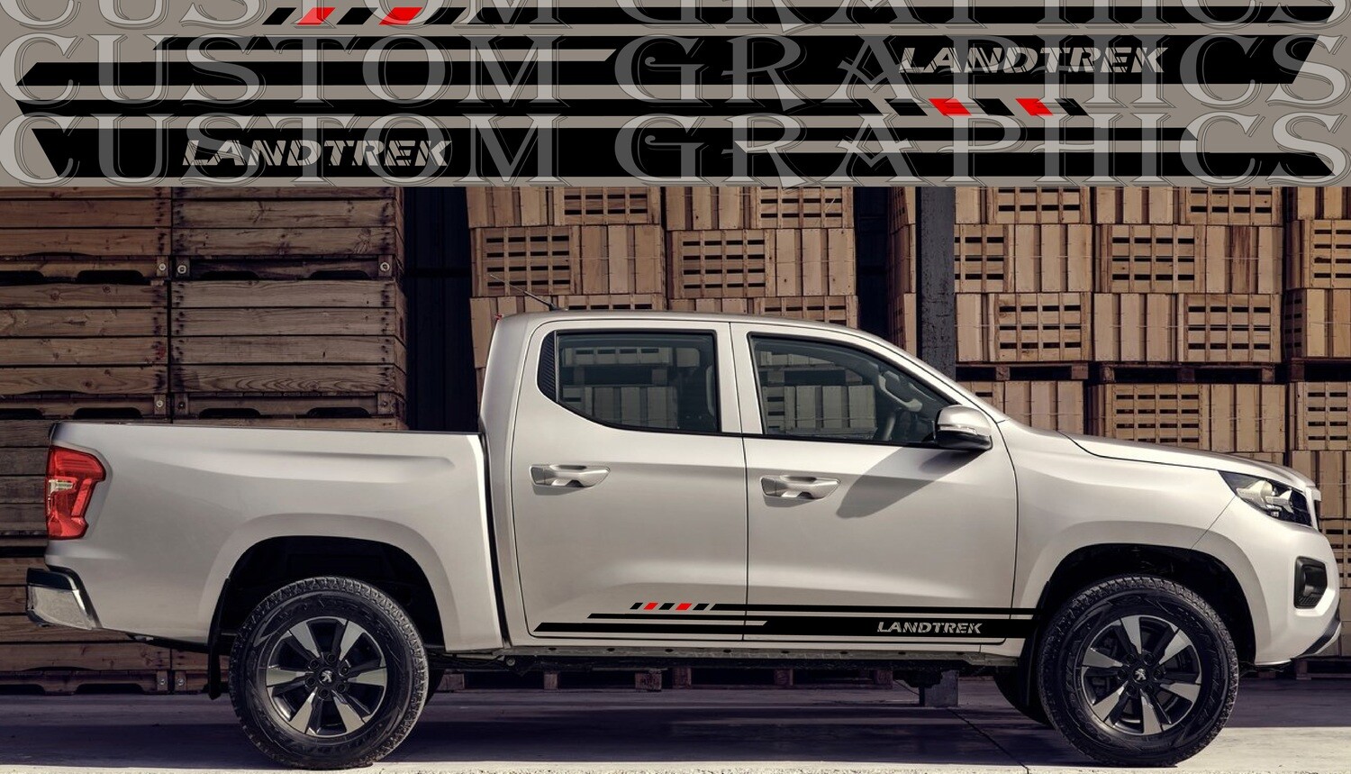 Set of Stickers Decal Stripe body kit  Compatible with Landtrek 2021
