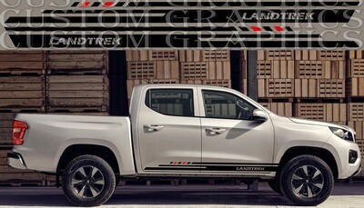Set of Stickers Decal Stripe body kit  Compatible with Landtrek 2021