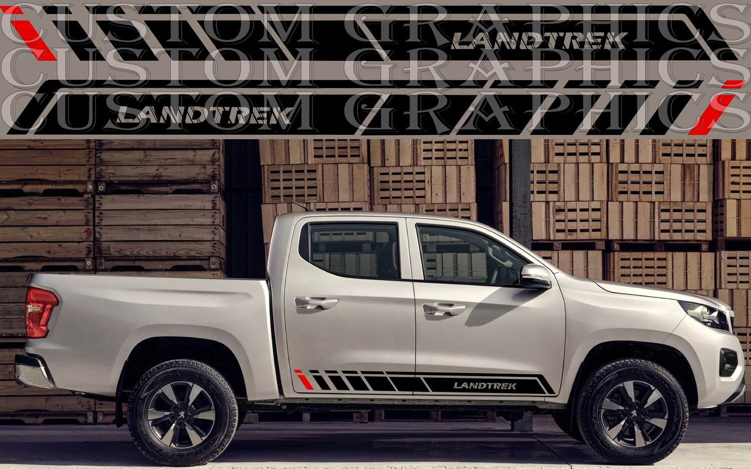 Sport Sticker Decal Side Door Stripes Compatible with Landtrek 2021