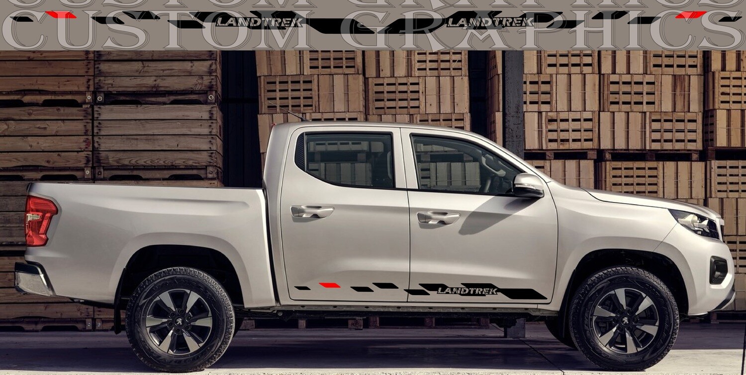 2x Sport Sticker Decal Side Door Stripes Compatible with Landtrek 2021