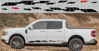 Pair of Sport Side Stripes Decal Compatible with Maverick Tremor 2023