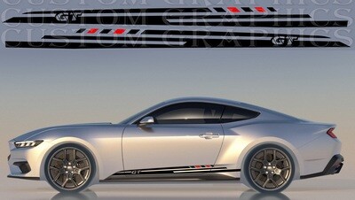 Sport Side door sticker racing design Compatible with Mustang GT 2024
