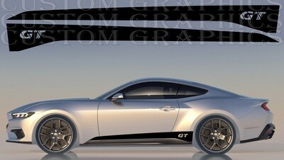 Side Door Stripe Custom kit Stickers Set Kit Compatible with Mustang GT 2024