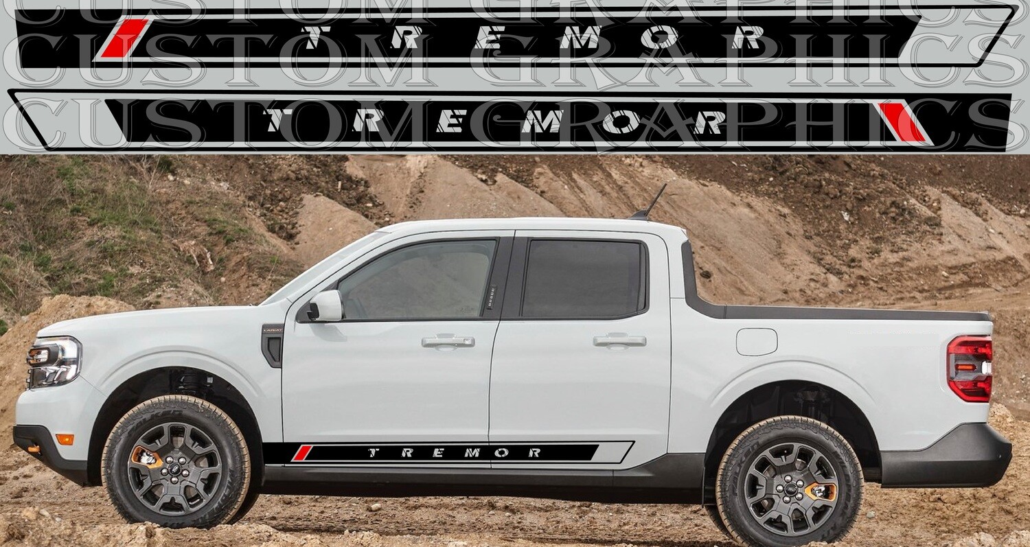 Side door vinyl decal sticker Compatible with Maverick Tremor 2023