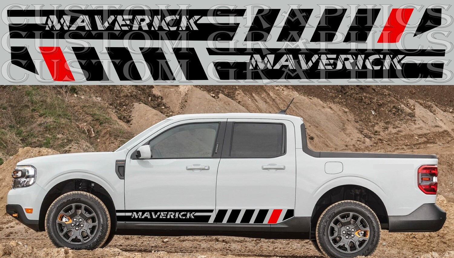 Car decals Compatible with Maverick Tremor 2023