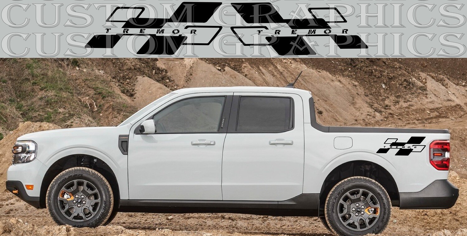 Decal Graphic Sticker Door Sport Stripe Kit Compatible with Maverick Tremor 2023