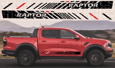 Side Stripe Decal Graphic Sticker Kit Compatible with Ranger Raptor 2023