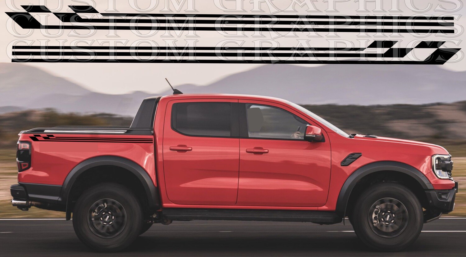 Custom Auto Vinyl Graphics Compatible with Ranger Raptor 2023
