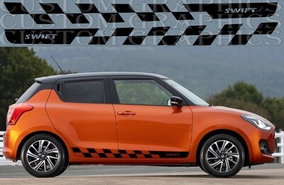 Sport Sticker Decal Side Door Stripes Compatible with Suzuki Swift