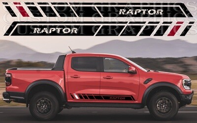 Stripe Decal Graphic stickers Kit Compatible with Ranger Raptor 2023