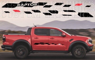Side door vinyl decal sticker Compatible with Ranger Raptor 2023
