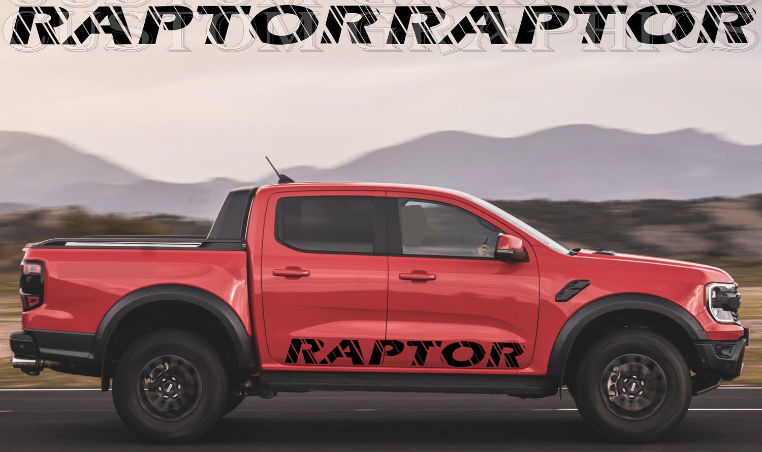 Vinyl Decal Custom Stickers Graphic kit Compatible with Ranger Raptor 2023