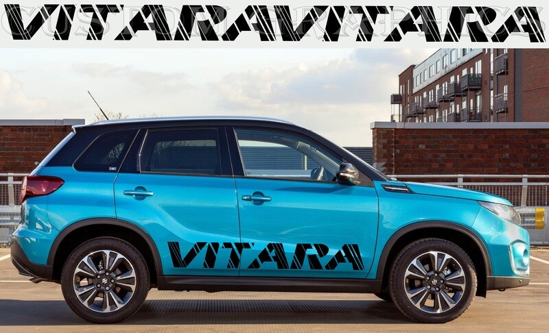 2x Side door vinyl decal sticker Compatible with Vitara Hybrid 2020