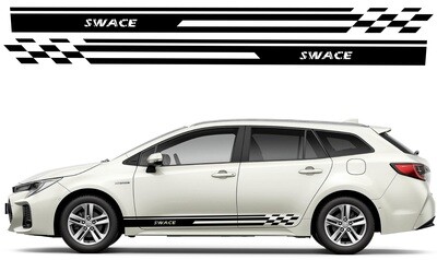 Sport Side door sticker racing design Compatible with Swace 2021
