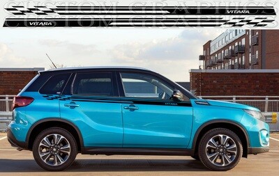 racing stripes Vinyl decals Stickers Compatible with Vitara Hybrid 2020