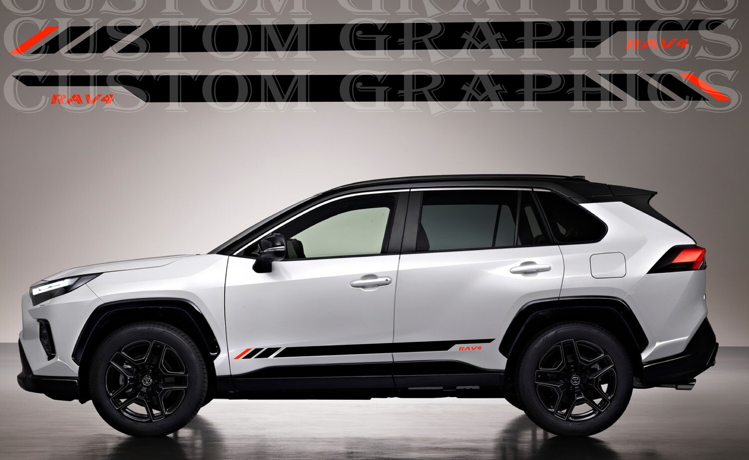 Sport Side door sticker racing design Compatible with RAV4 GR Sport 2023