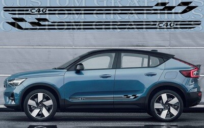 Vinyl Decals for Your Ride Compatible with C40 Recharge 2022