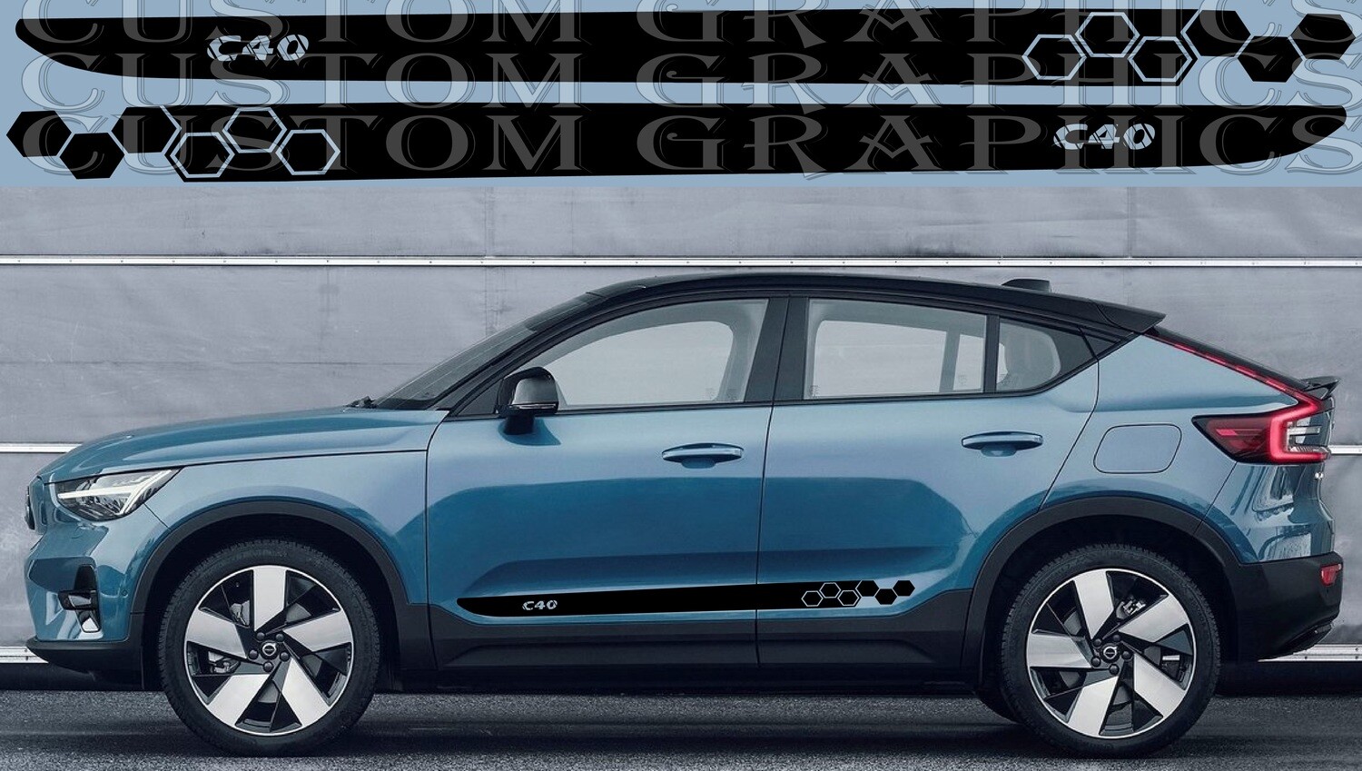 Upgrade Your Car&#39;s Look with Vinyl Stickers Compatible with C40 Recharge 2022