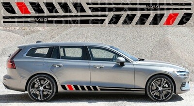 Side door vinyl decal sticker Compatible with V60 2019