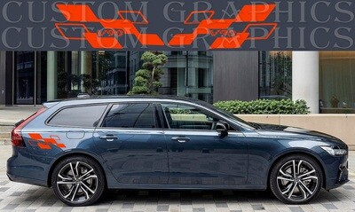 Hit the Road in Style: Vinyl Stickers for Cars Compatible with V90-2020