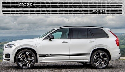 Side Stripe Decal Graphic Sticker Kit Compatible with XC90 2020
