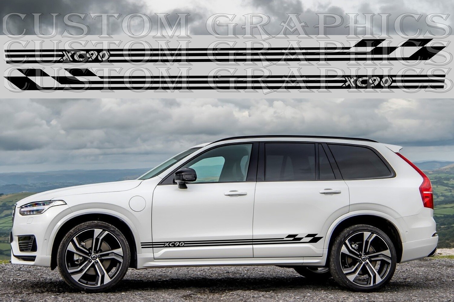 2x Hit the Road in Style: Vinyl Stickers for Cars Compatible with XC90 2020