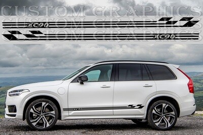 2x Hit the Road in Style: Vinyl Stickers for Cars Compatible with XC90 2020