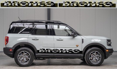 Hit the Road in Style: Vinyl Stickers for Cars Compatible with Ford Bronco Sport